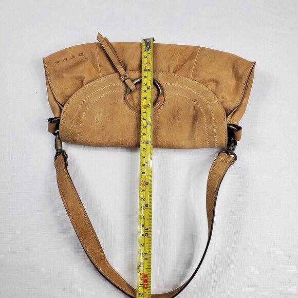 Hype Women's Brown Shoulder Bag Leather Detachable Strap Inner Pockets - Picture 14 of 16